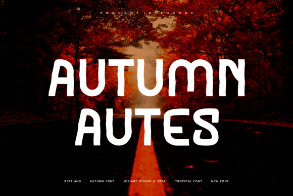 Autumn Autes: A Bold Display Font for Modern Web Design