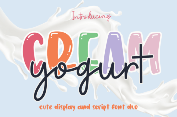 Cream Yogurt: A Display Font for Modern Digital Identity