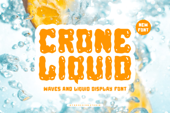 Crone Liquid Font: A Fluid Display Typeface for Digital Design