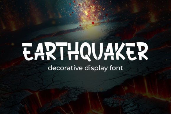 Earthquaker: The Playful Display Font for Digital Expression