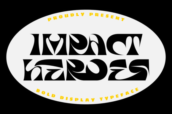 Impact Heroes: A Retro Display Font for Editorial Design