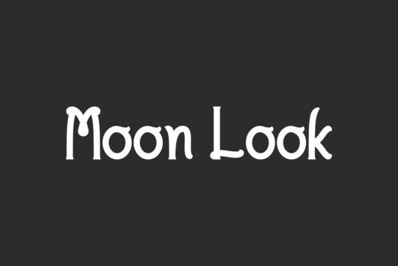 Moon Look Font: A Playful Display Typeface for Creative Branding