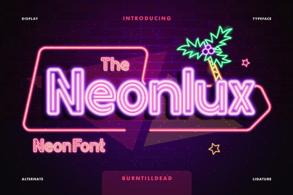 Neonlux: A Bold Display Font for Your Business Branding