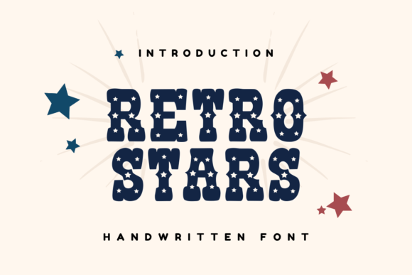 Retro Stars Font: A Handwritten Display Typeface for Editorial Character