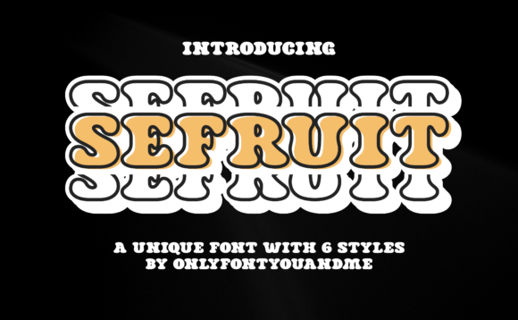 Sefruit: A Groovy Display Font for Modern Web Design