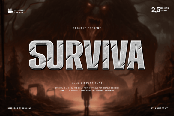 Surviva: A Bold Typeface Built for Brand Character