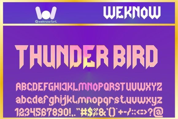 Thunder Bird: A Bold Display Font for Modern Marketing